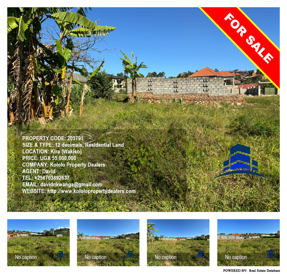 Residential Land  for sale in Kira Wakiso Uganda, code: 203791