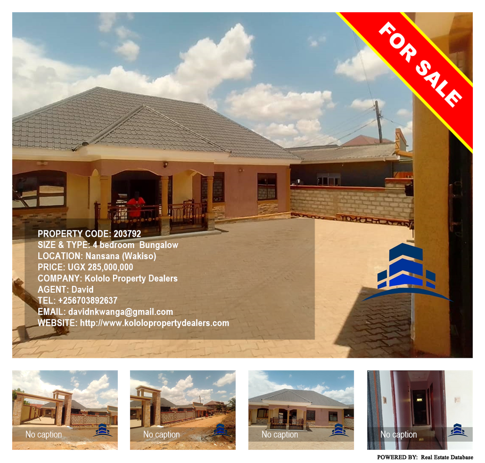 4 bedroom Bungalow  for sale in Nansana Wakiso Uganda, code: 203792
