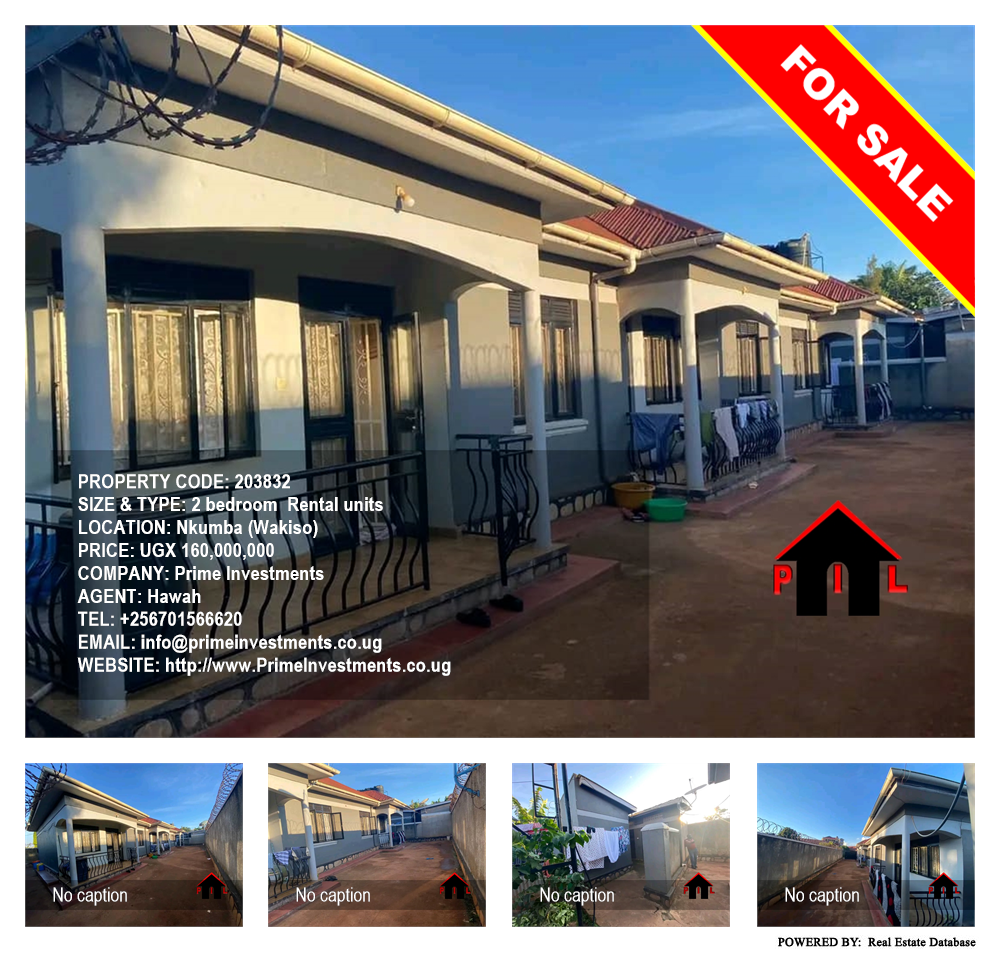 2 bedroom Rental units  for sale in Nkumba Wakiso Uganda, code: 203832