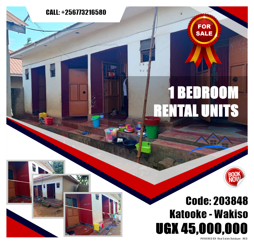 1 bedroom Rental units  for sale in Katooke Wakiso Uganda, code: 203848