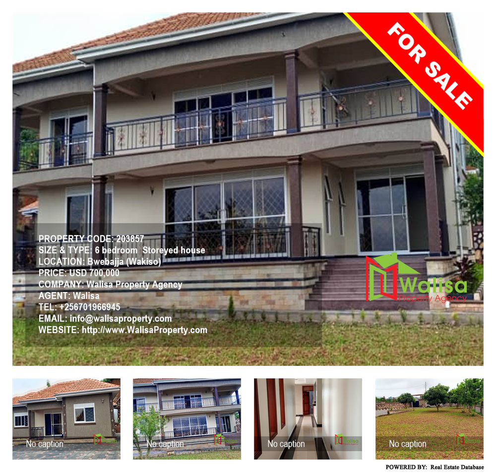 6 bedroom Storeyed house  for sale in Bwebajja Wakiso Uganda, code: 203857