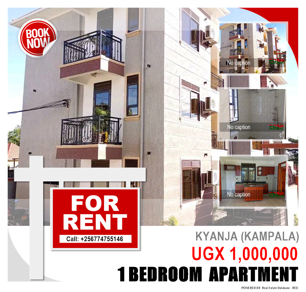 1 bedroom Apartment  for rent in Kyanja Kampala Uganda, code: 203859