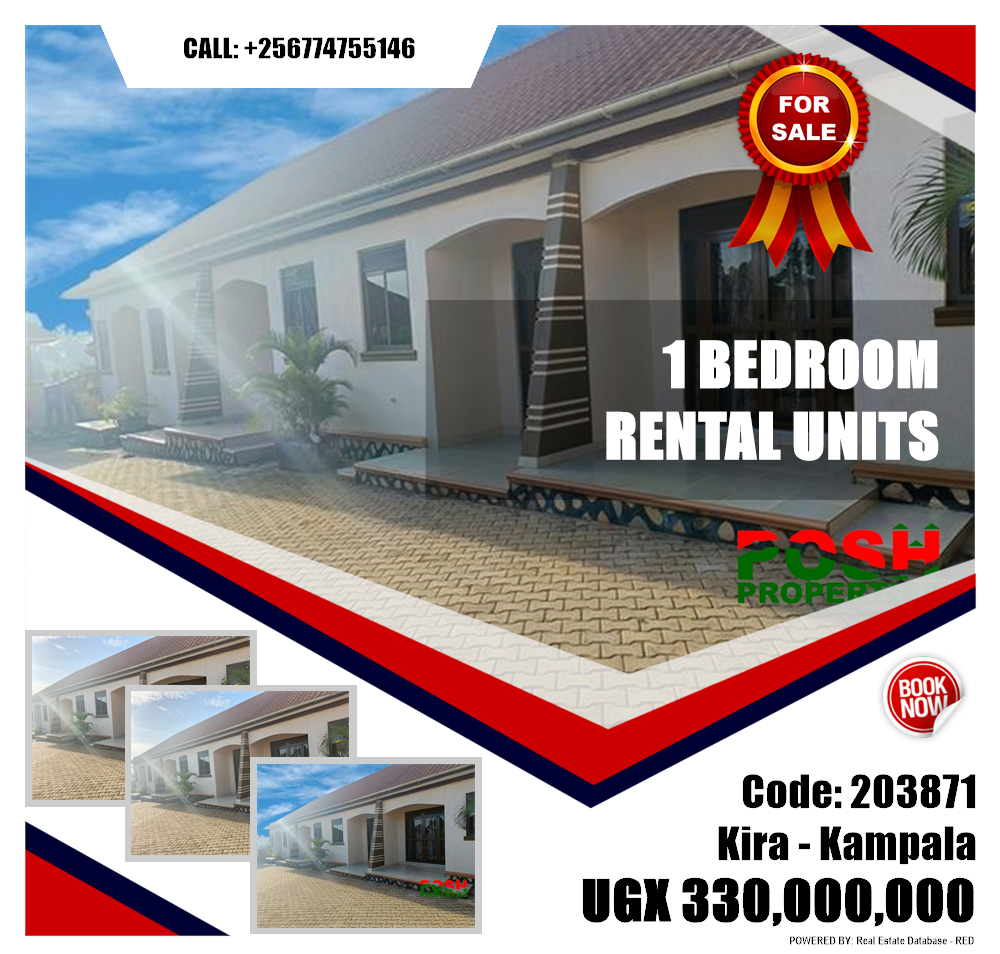 1 bedroom Rental units  for sale in Kira Kampala Uganda, code: 203871