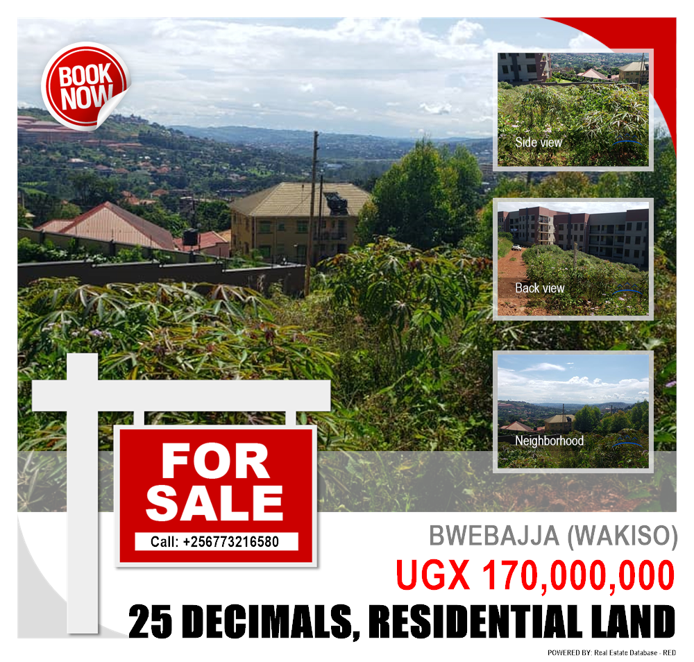 Residential Land  for sale in Bwebajja Wakiso Uganda, code: 203882