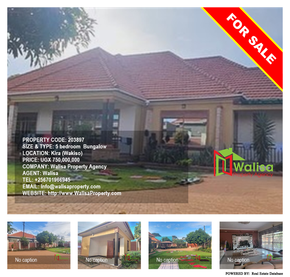 5 bedroom Bungalow  for sale in Kira Wakiso Uganda, code: 203897