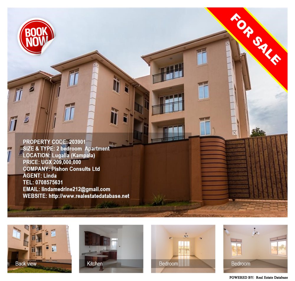 2 bedroom Apartment  for sale in Lugalla Kampala Uganda, code: 203901