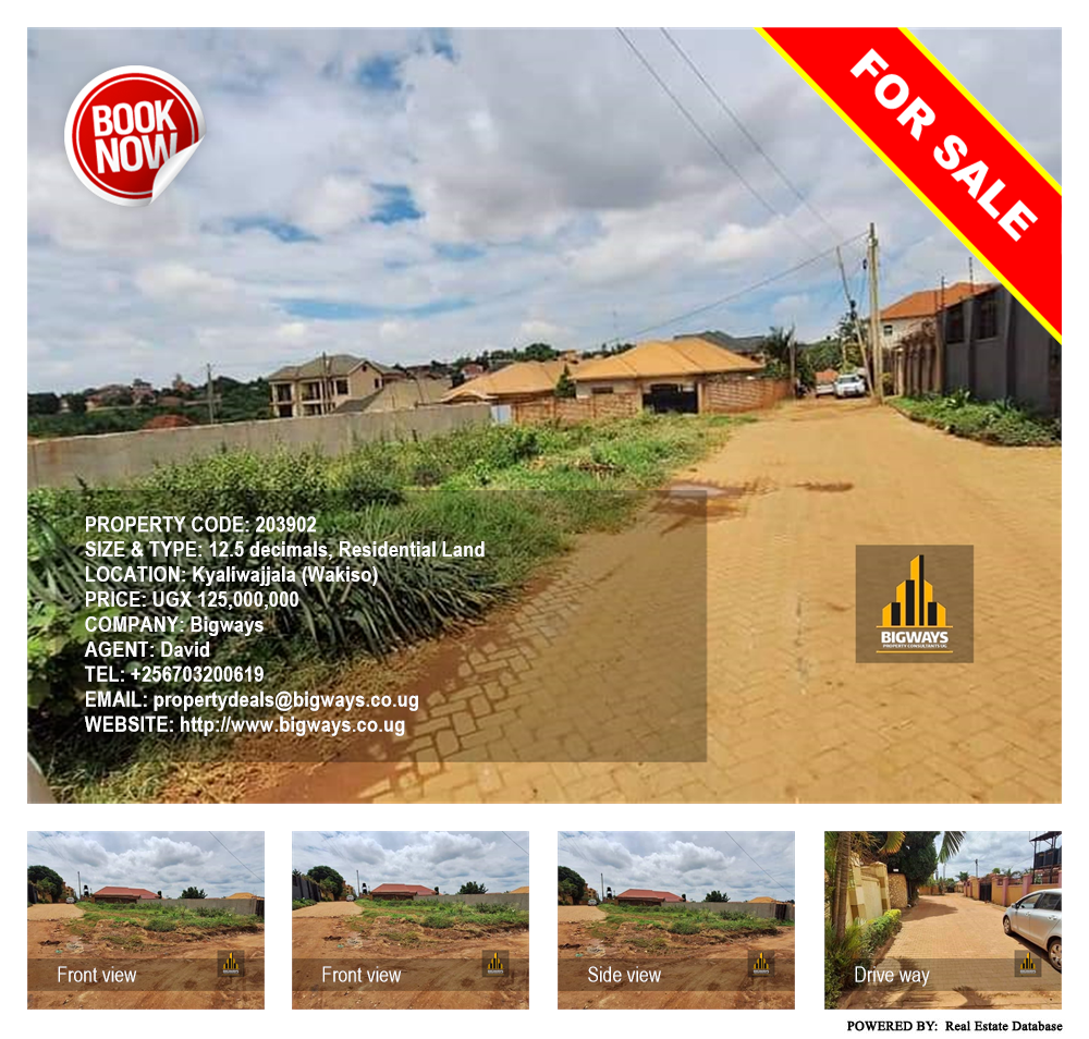 Residential Land  for sale in Kyaliwajjala Wakiso Uganda, code: 203902