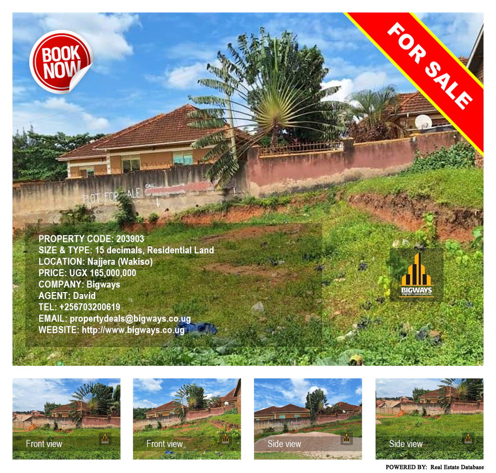 Residential Land  for sale in Najjera Wakiso Uganda, code: 203903