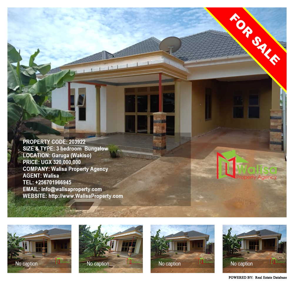 3 bedroom Bungalow  for sale in Garuga Wakiso Uganda, code: 203922