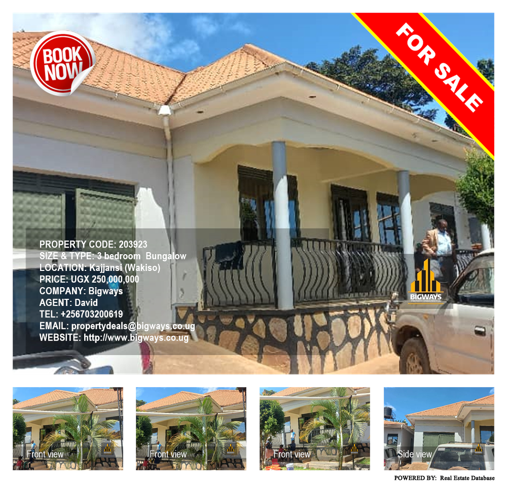 3 bedroom Bungalow  for sale in Kajjansi Wakiso Uganda, code: 203923