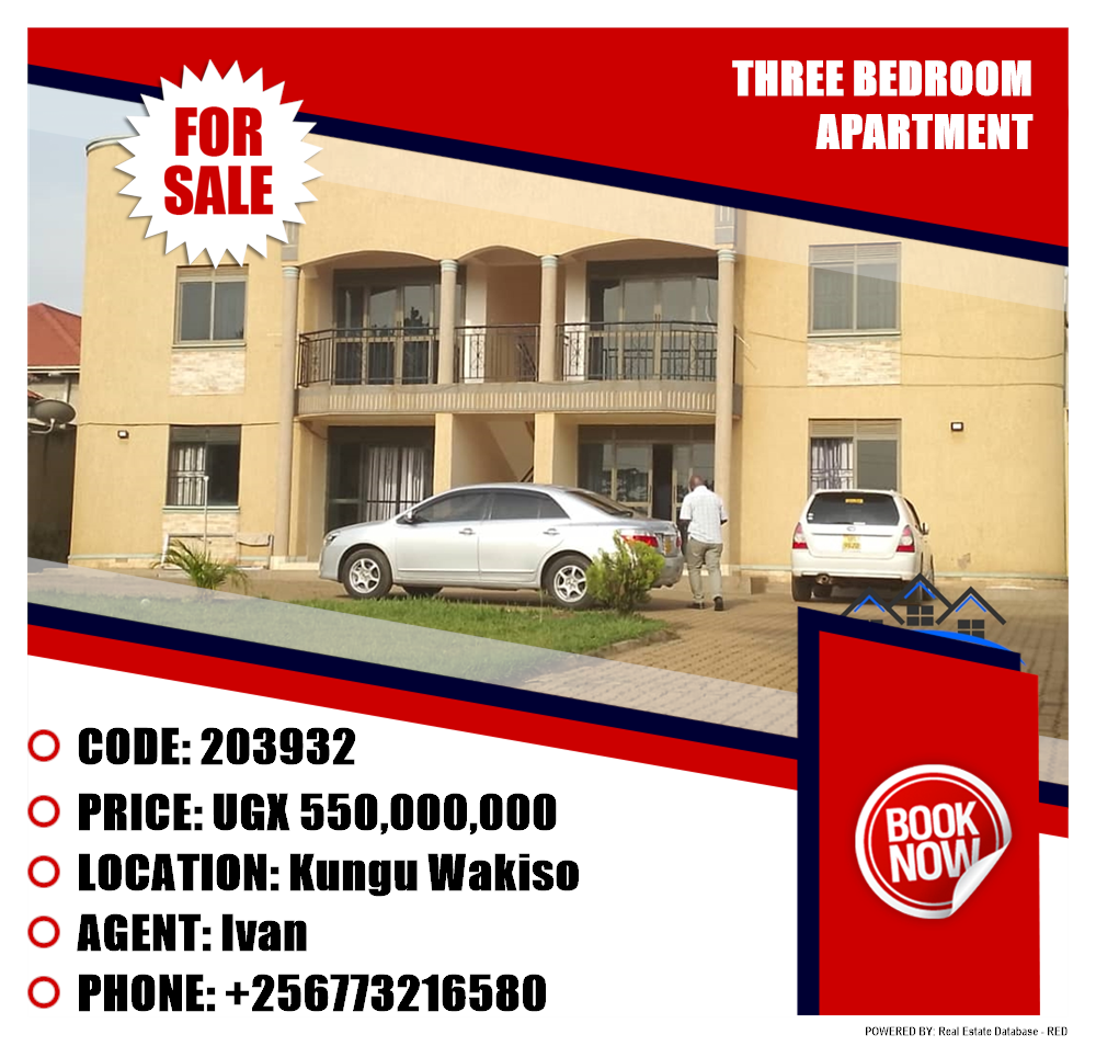 3 bedroom Apartment  for sale in Kungu Wakiso Uganda, code: 203932