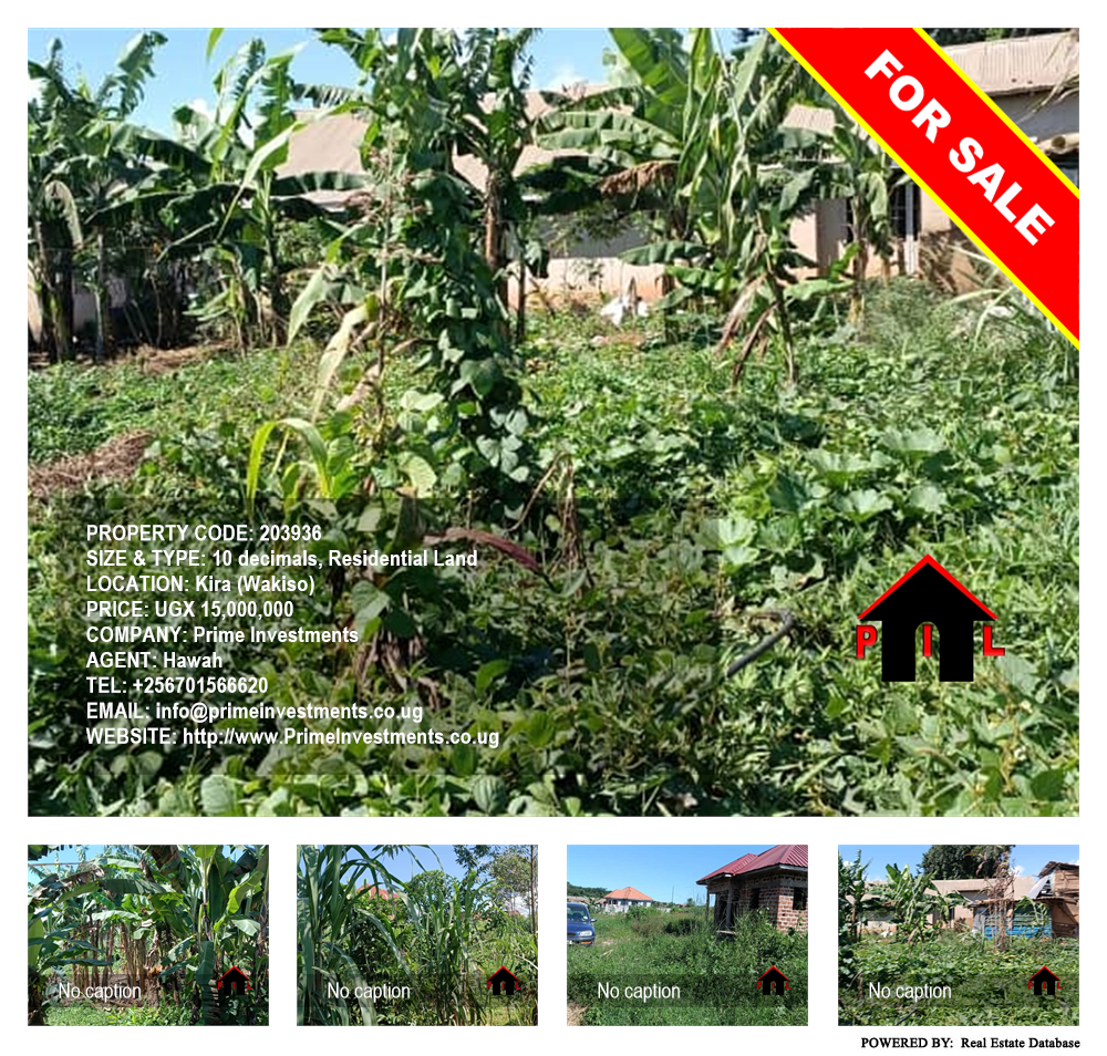 Residential Land  for sale in Kira Wakiso Uganda, code: 203936