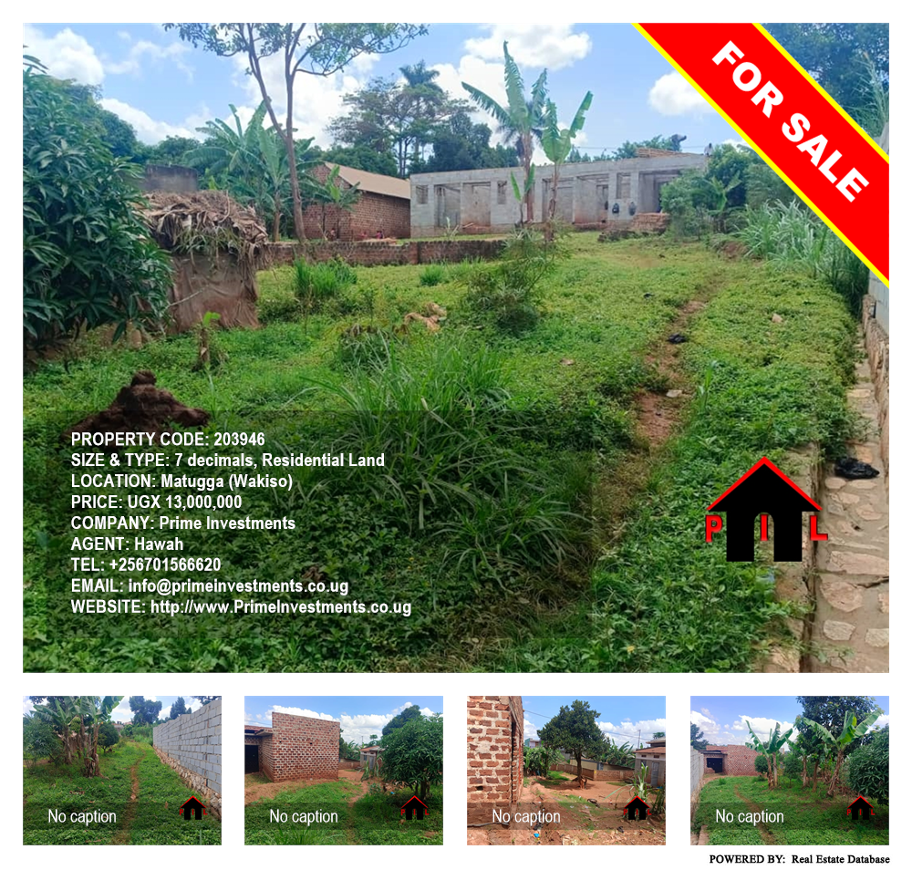 Residential Land  for sale in Matugga Wakiso Uganda, code: 203946