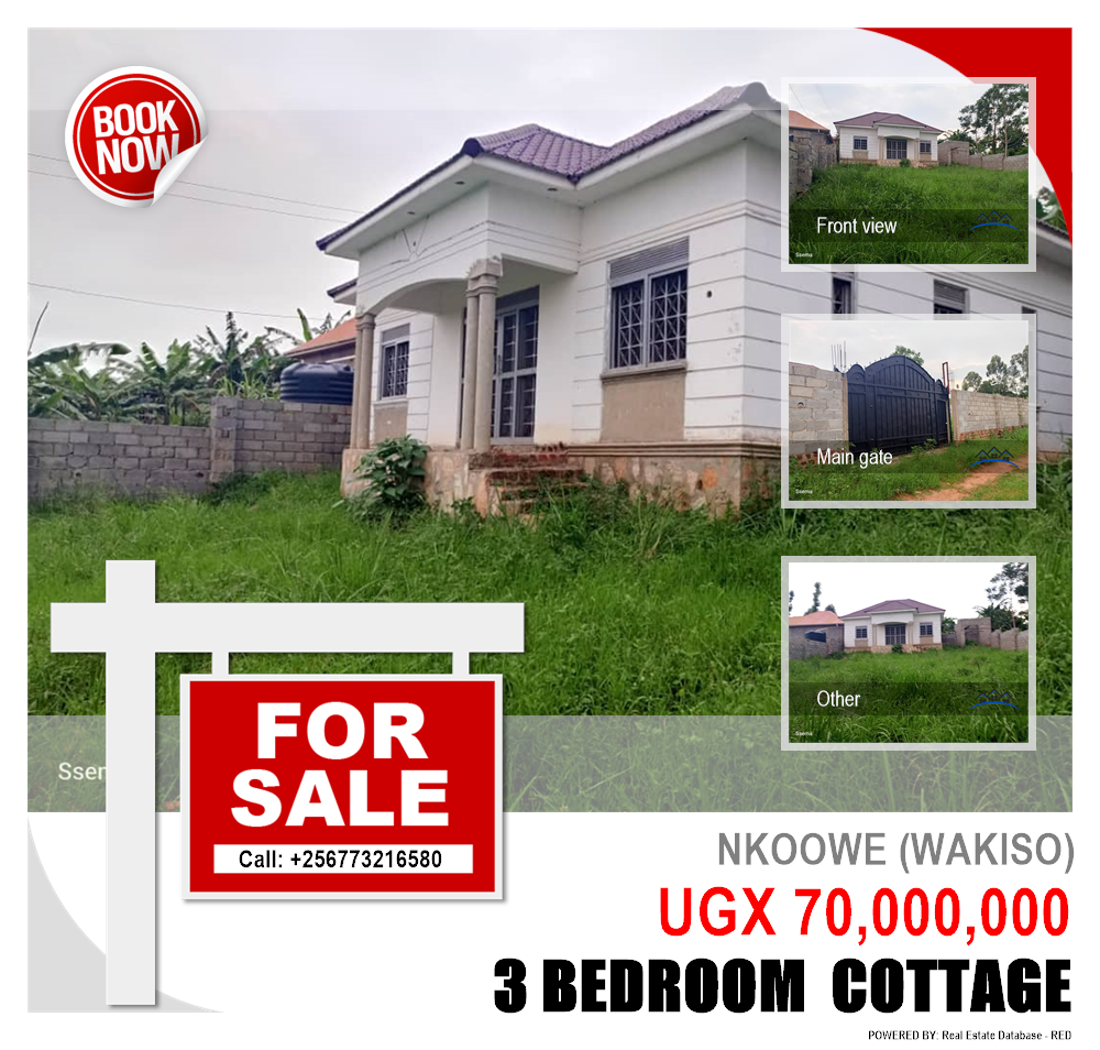 3 bedroom Cottage  for sale in Nkoowe Wakiso Uganda, code: 203953