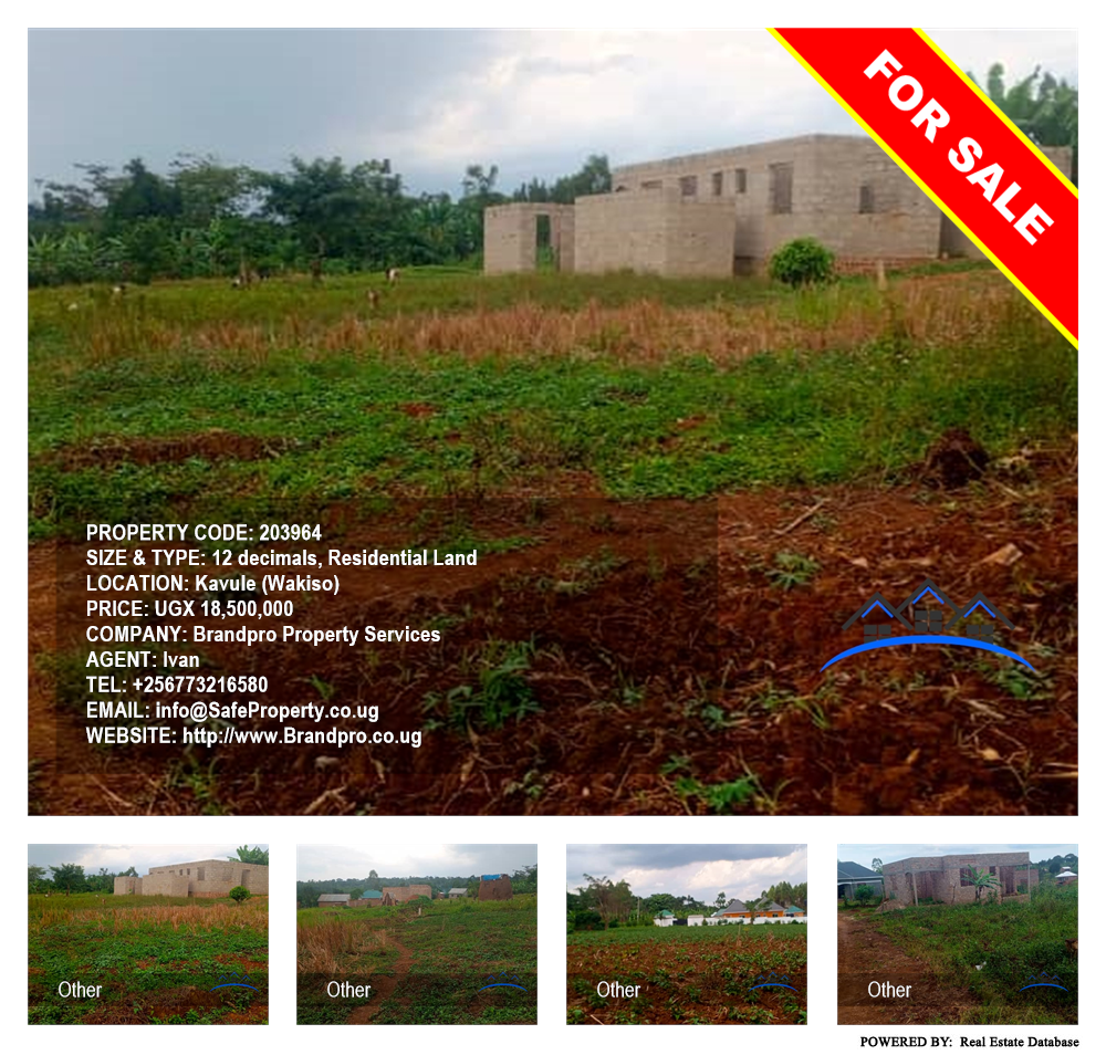 Residential Land  for sale in Kavule Wakiso Uganda, code: 203964