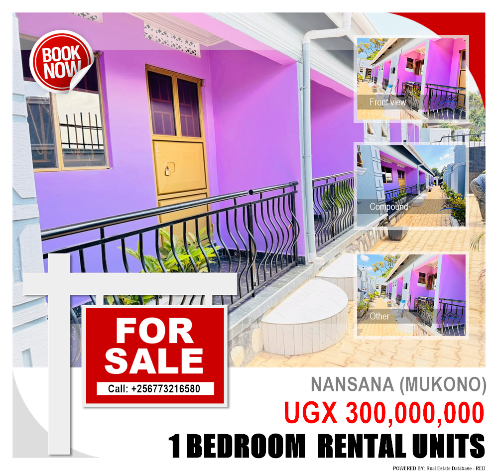 1 bedroom Rental units  for sale in Nansana Mukono Uganda, code: 203973