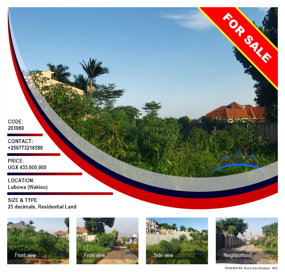 Residential Land  for sale in Lubowa Wakiso Uganda, code: 203980