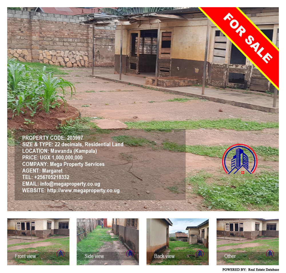 Residential Land  for sale in Mawanda Kampala Uganda, code: 203997