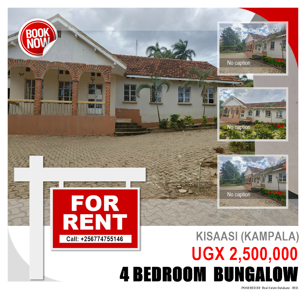 4 bedroom Bungalow  for rent in Kisaasi Kampala Uganda, code: 203998
