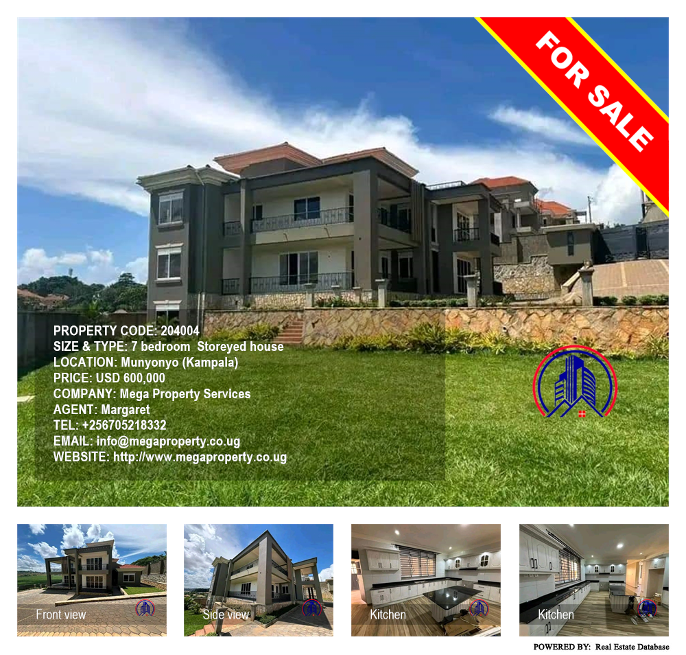 7 bedroom Storeyed house  for sale in Munyonyo Kampala Uganda, code: 204004