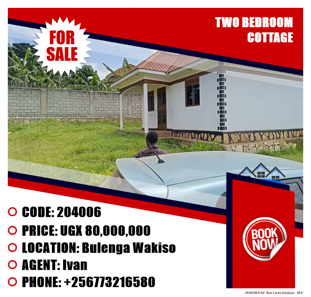 2 bedroom Cottage  for sale in Bulenga Wakiso Uganda, code: 204006