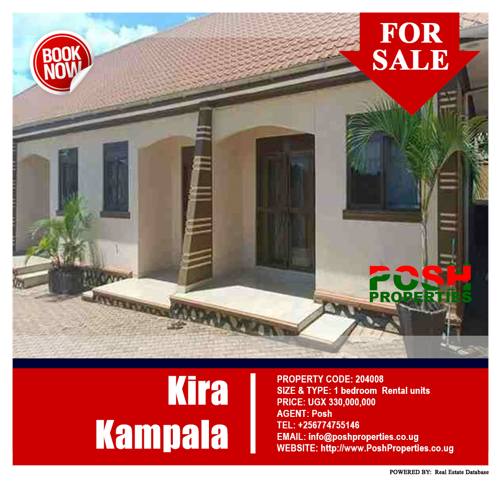 1 bedroom Rental units  for sale in Kira Kampala Uganda, code: 204008