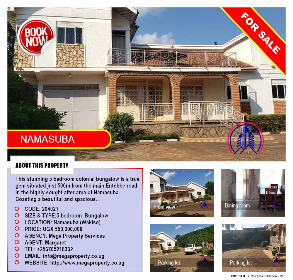 5 bedroom Bungalow  for sale in Namasuba Wakiso Uganda, code: 204021
