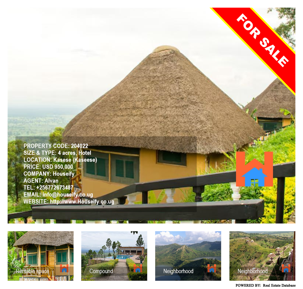 Hotel  for sale in Kasese Kaseese Uganda, code: 204022