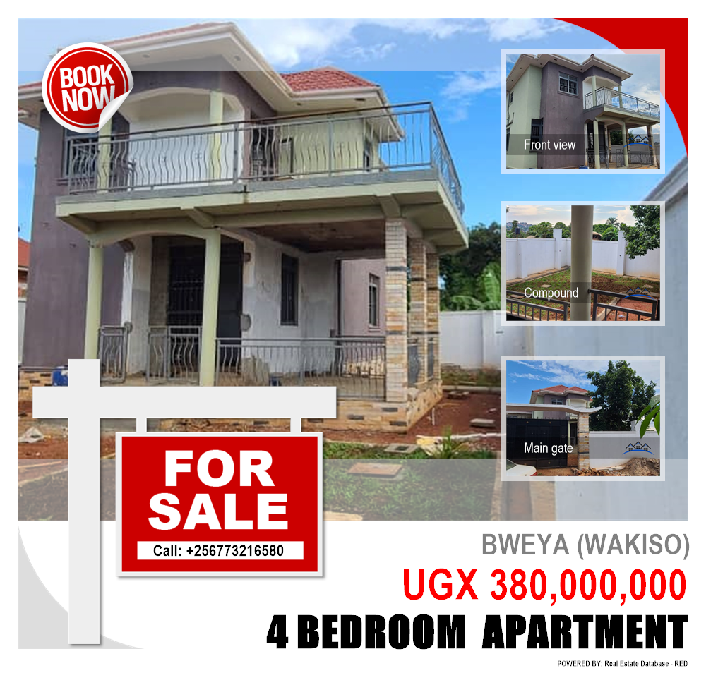 4 bedroom Apartment  for sale in Bweya Wakiso Uganda, code: 204035