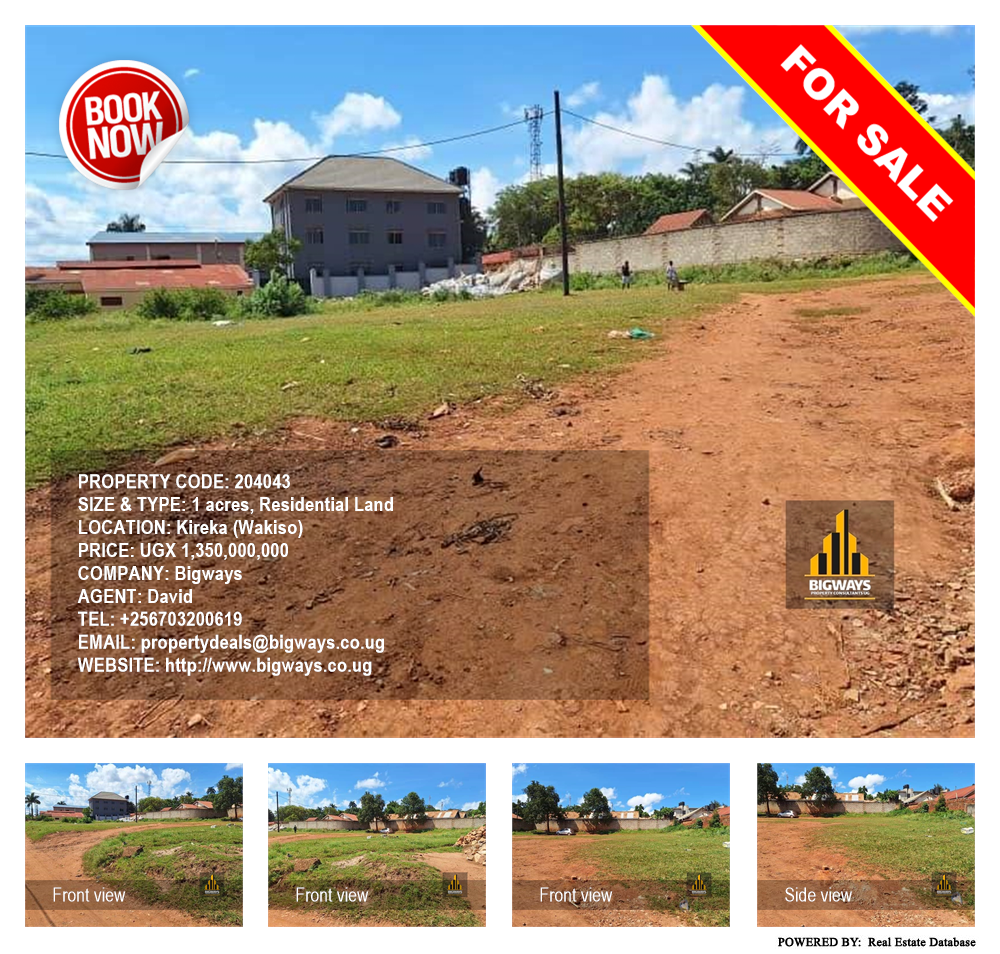 Residential Land  for sale in Kireka Wakiso Uganda, code: 204043