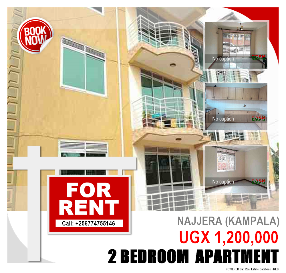 2 bedroom Apartment  for rent in Najjera Kampala Uganda, code: 204059