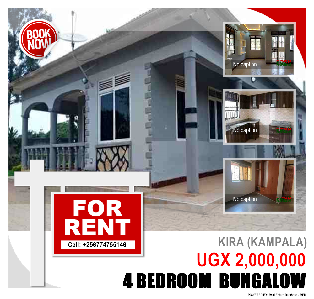 4 bedroom Bungalow  for rent in Kira Kampala Uganda, code: 204062
