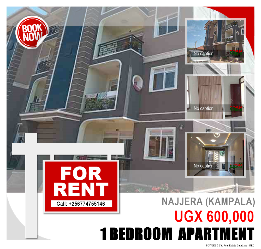 1 bedroom Apartment  for rent in Najjera Kampala Uganda, code: 204065