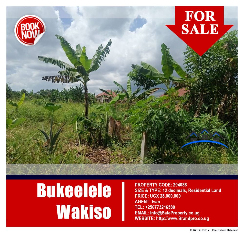 Residential Land  for sale in Bukeelele Wakiso Uganda, code: 204088