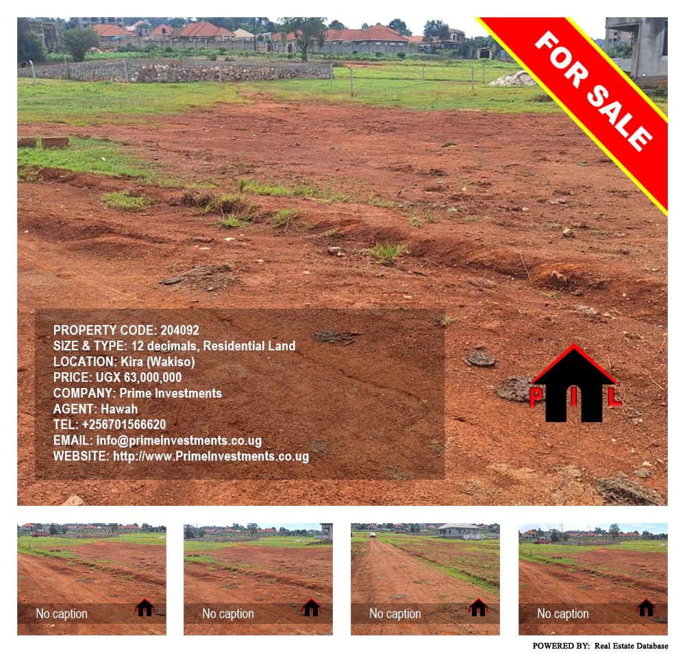 Residential Land  for sale in Kira Wakiso Uganda, code: 204092