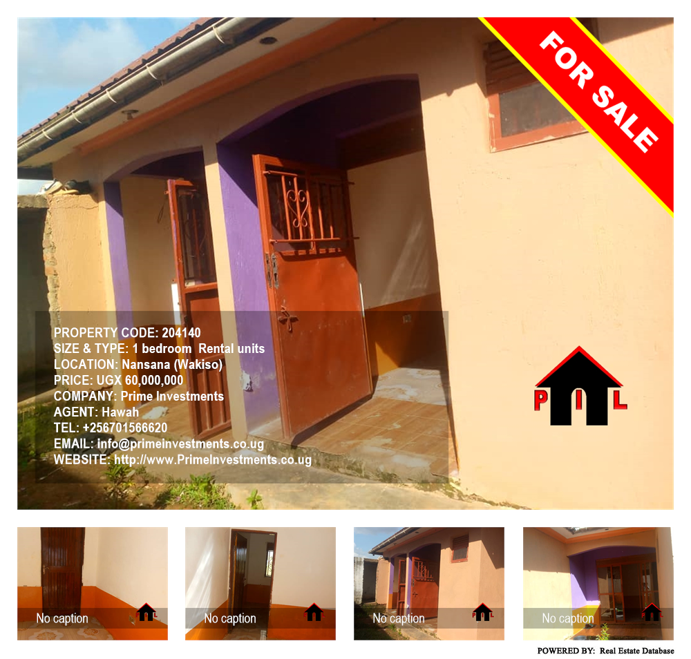 1 bedroom Rental units  for sale in Nansana Wakiso Uganda, code: 204140