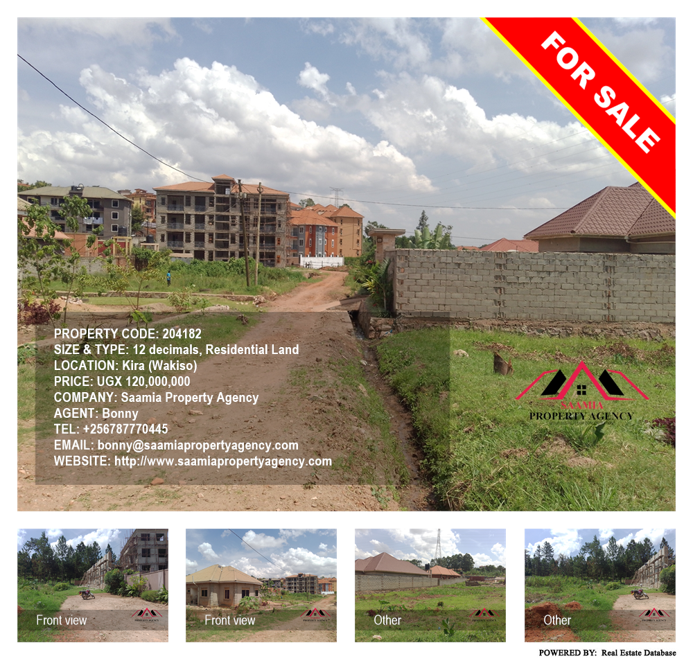 Residential Land  for sale in Kira Wakiso Uganda, code: 204182