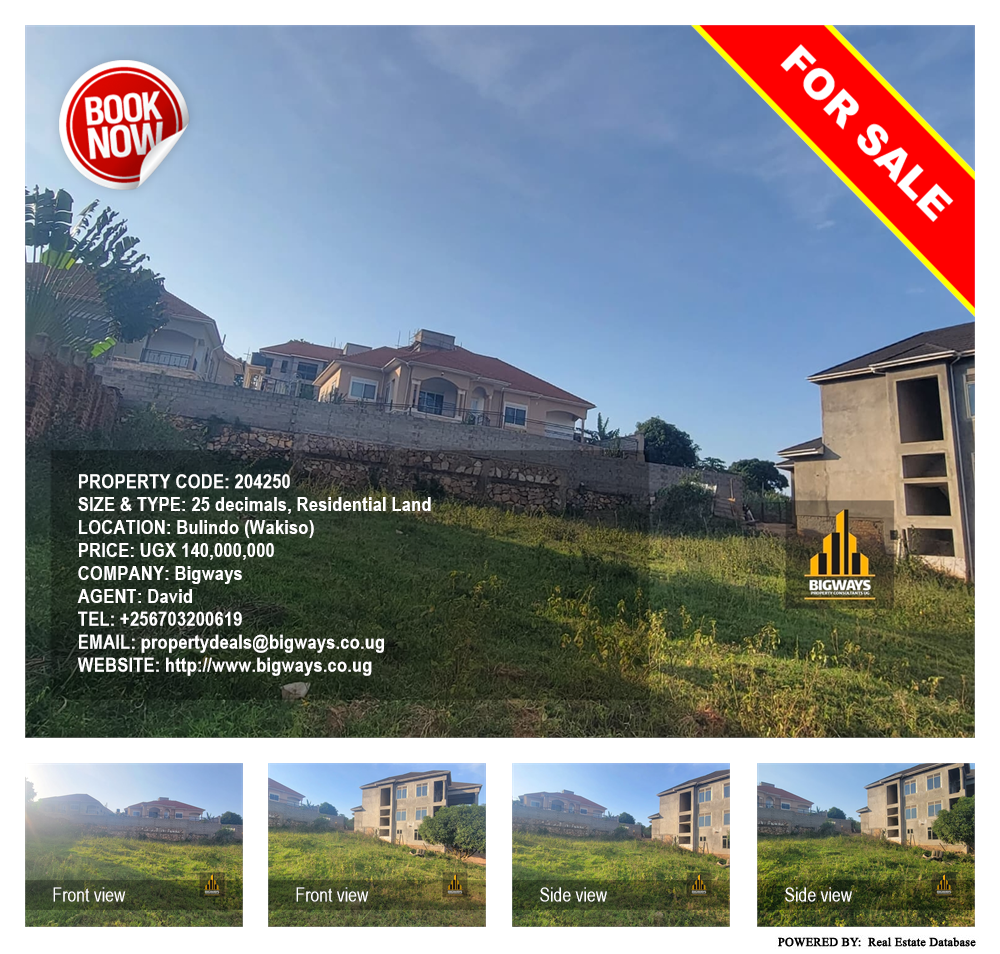 Residential Land  for sale in Bulindo Wakiso Uganda, code: 204250