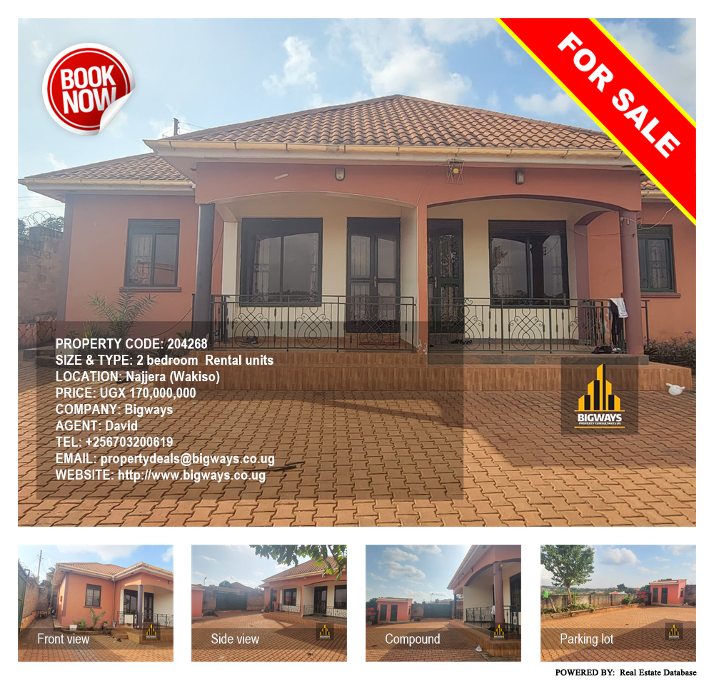 2 bedroom Rental units  for sale in Najjera Wakiso Uganda, code: 204268