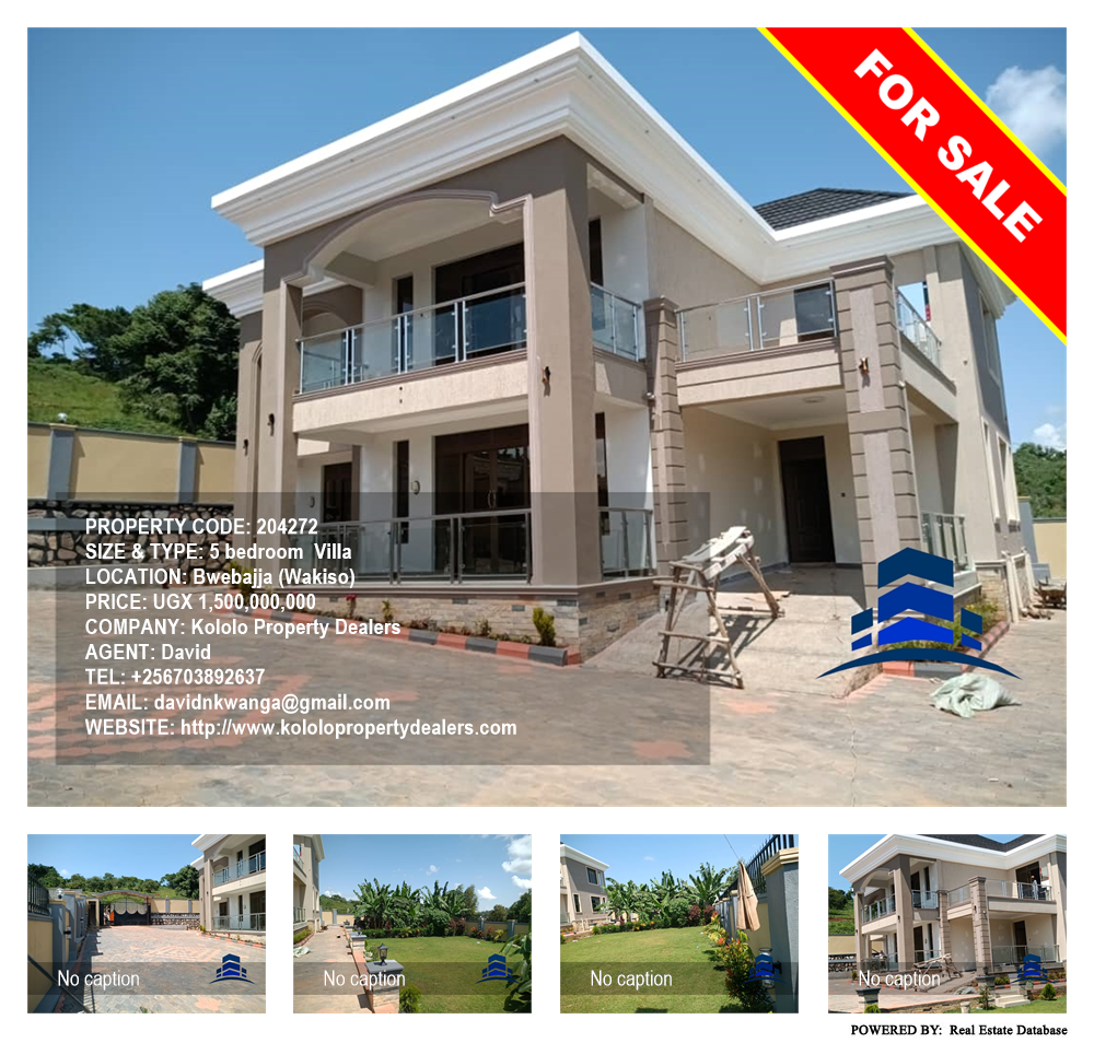 5 bedroom Villa  for sale in Bwebajja Wakiso Uganda, code: 204272