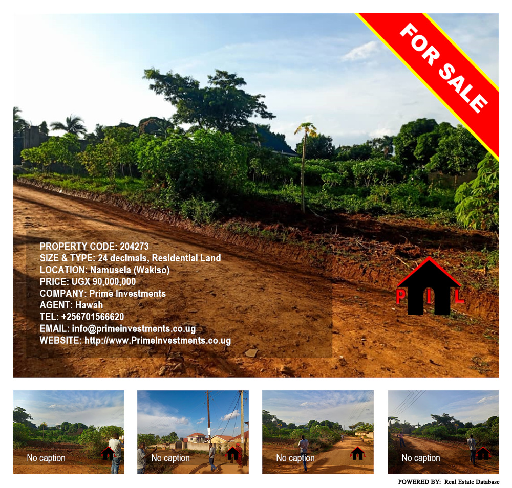 Residential Land  for sale in Namusela Wakiso Uganda, code: 204273