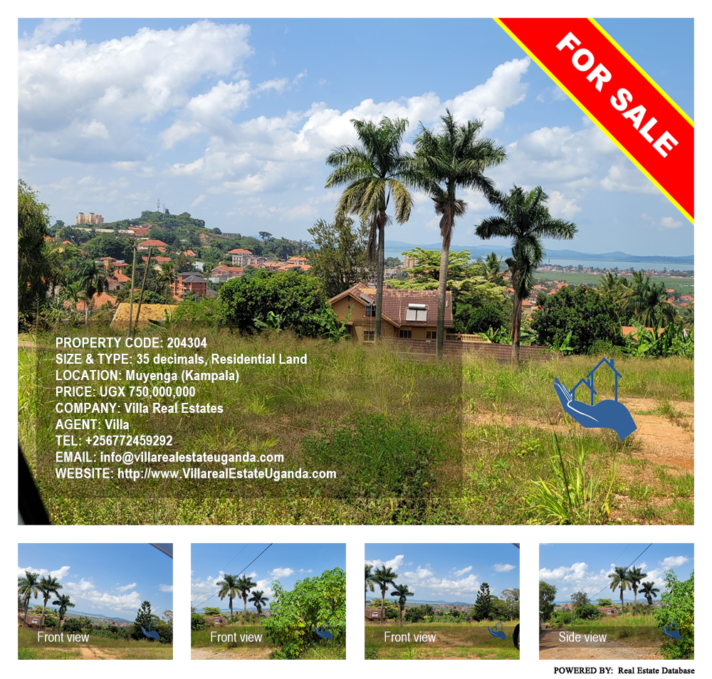 Residential Land  for sale in Muyenga Kampala Uganda, code: 204304