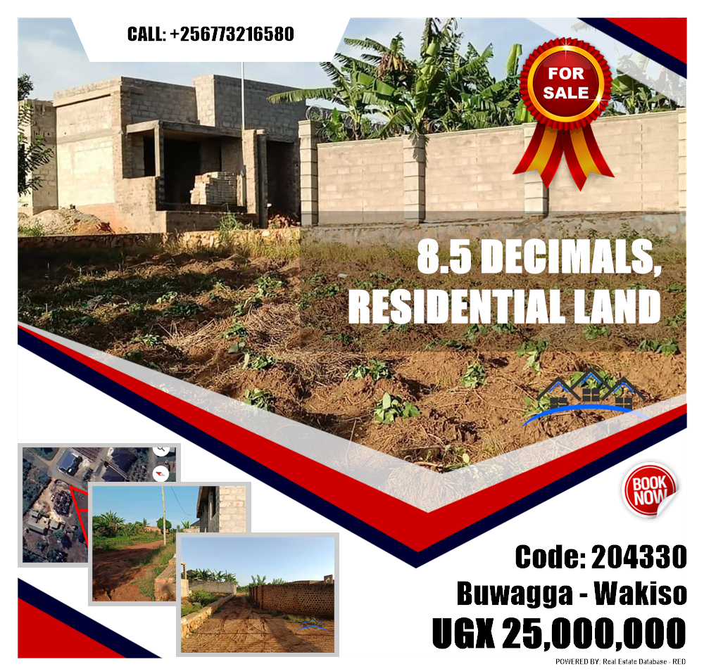 Residential Land  for sale in Buwagga Wakiso Uganda, code: 204330