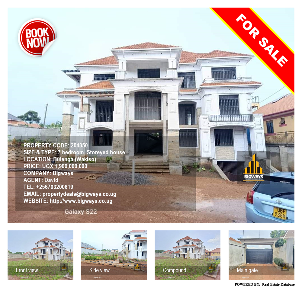 7 bedroom Storeyed house  for sale in Bulenga Wakiso Uganda, code: 204350