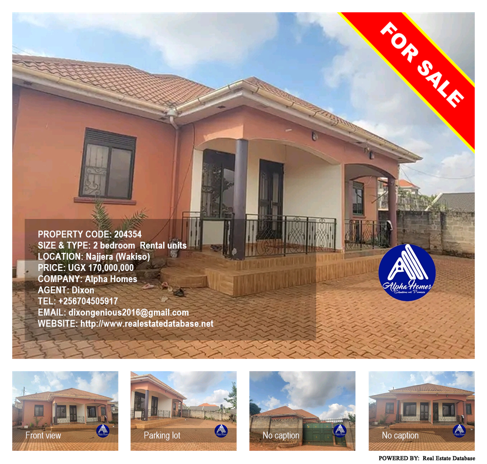 2 bedroom Rental units  for sale in Najjera Wakiso Uganda, code: 204354