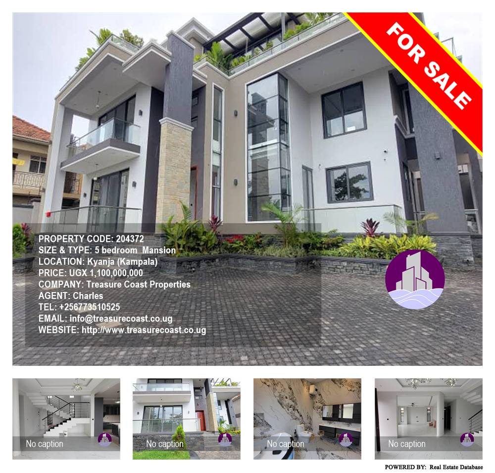 5 bedroom Mansion  for sale in Kyanja Kampala Uganda, code: 204372