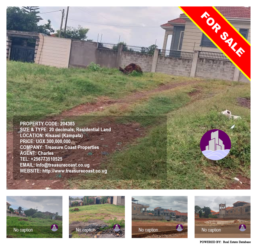 Residential Land  for sale in Kisaasi Kampala Uganda, code: 204385