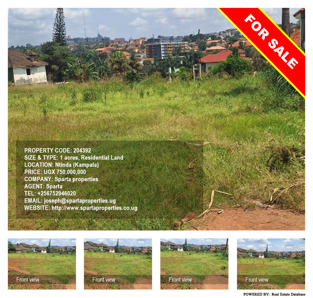 Residential Land  for sale in Ntinda Kampala Uganda, code: 204392