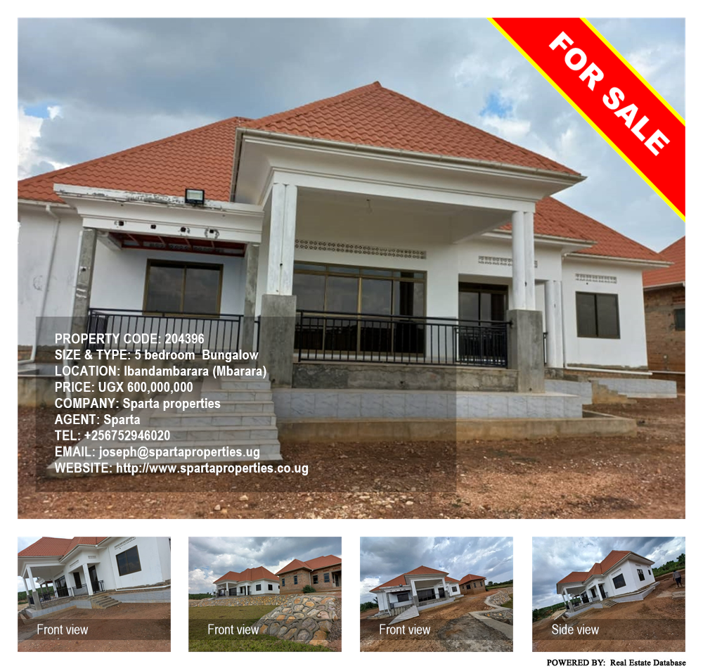 5 bedroom Bungalow  for sale in Ibandambarara Mbarara Uganda, code: 204396