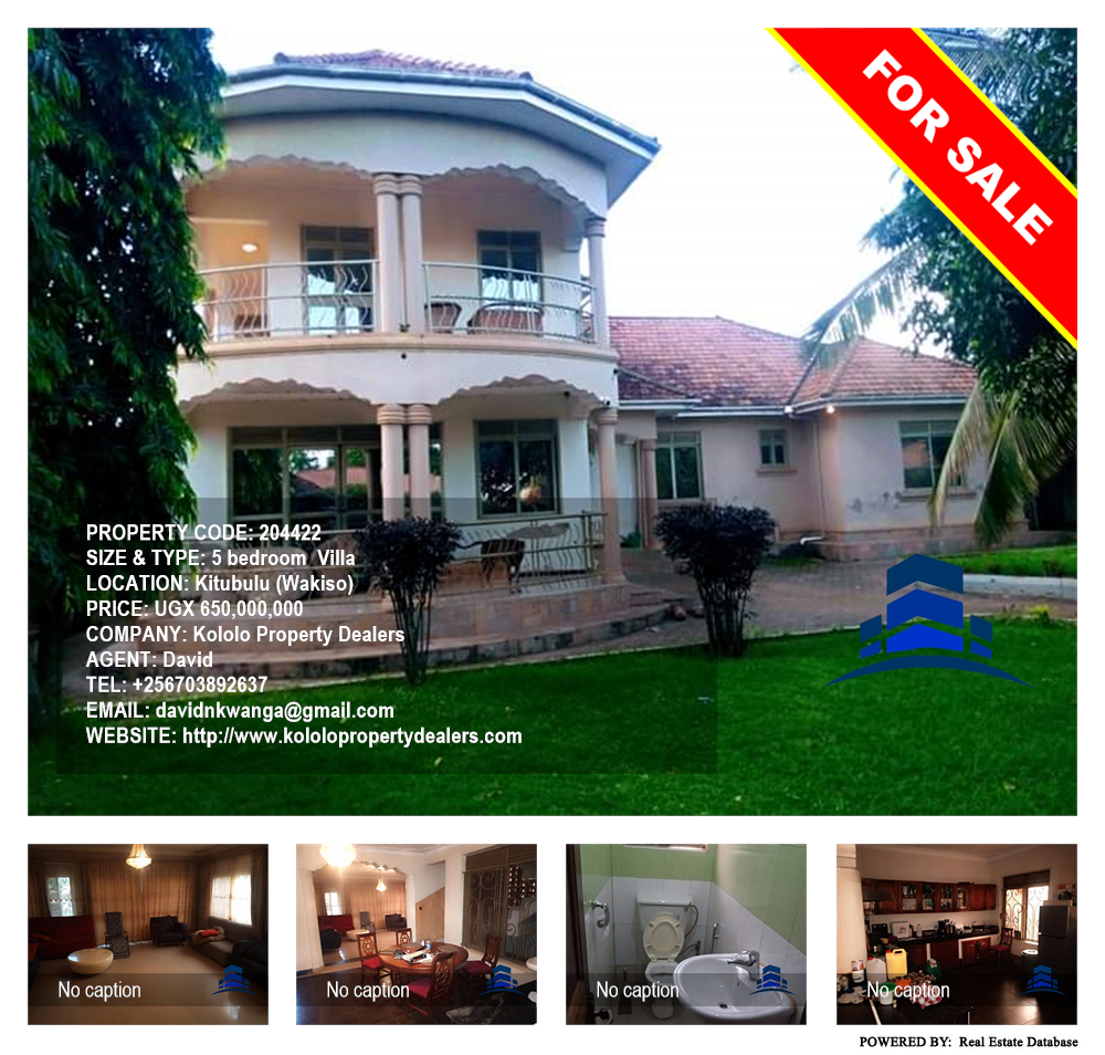 5 bedroom Villa  for sale in Kitubulu Wakiso Uganda, code: 204422